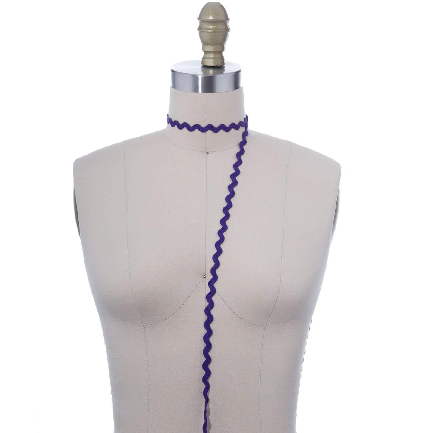 2 Yards Purple Cotton Ric Rac Trim Zigzag Ribbon for Sewing & Crafts