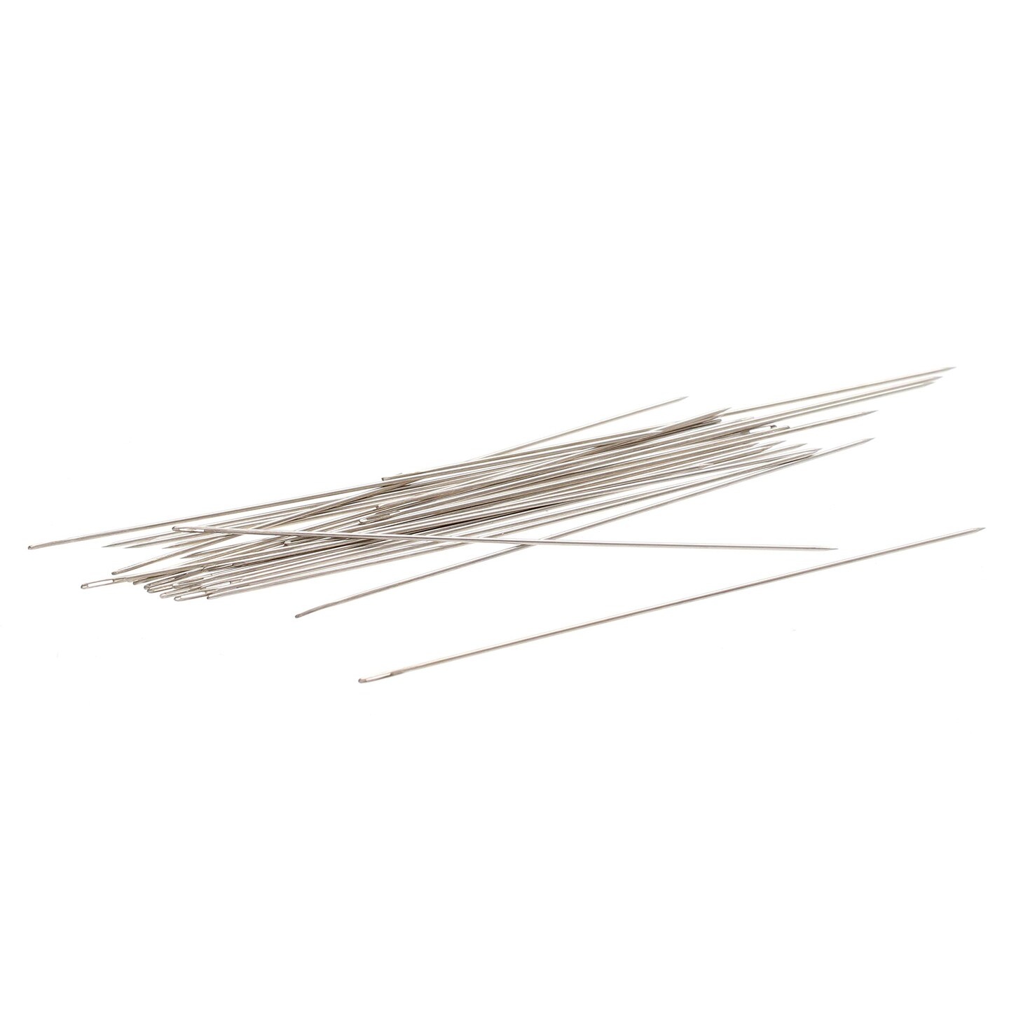 John James English Beading Needles, Size 10, Pack of 25, Made in England, Use for Loom Weaving Beadwork, Off-Loom Stitching and Jewelry Making with Seed Beads