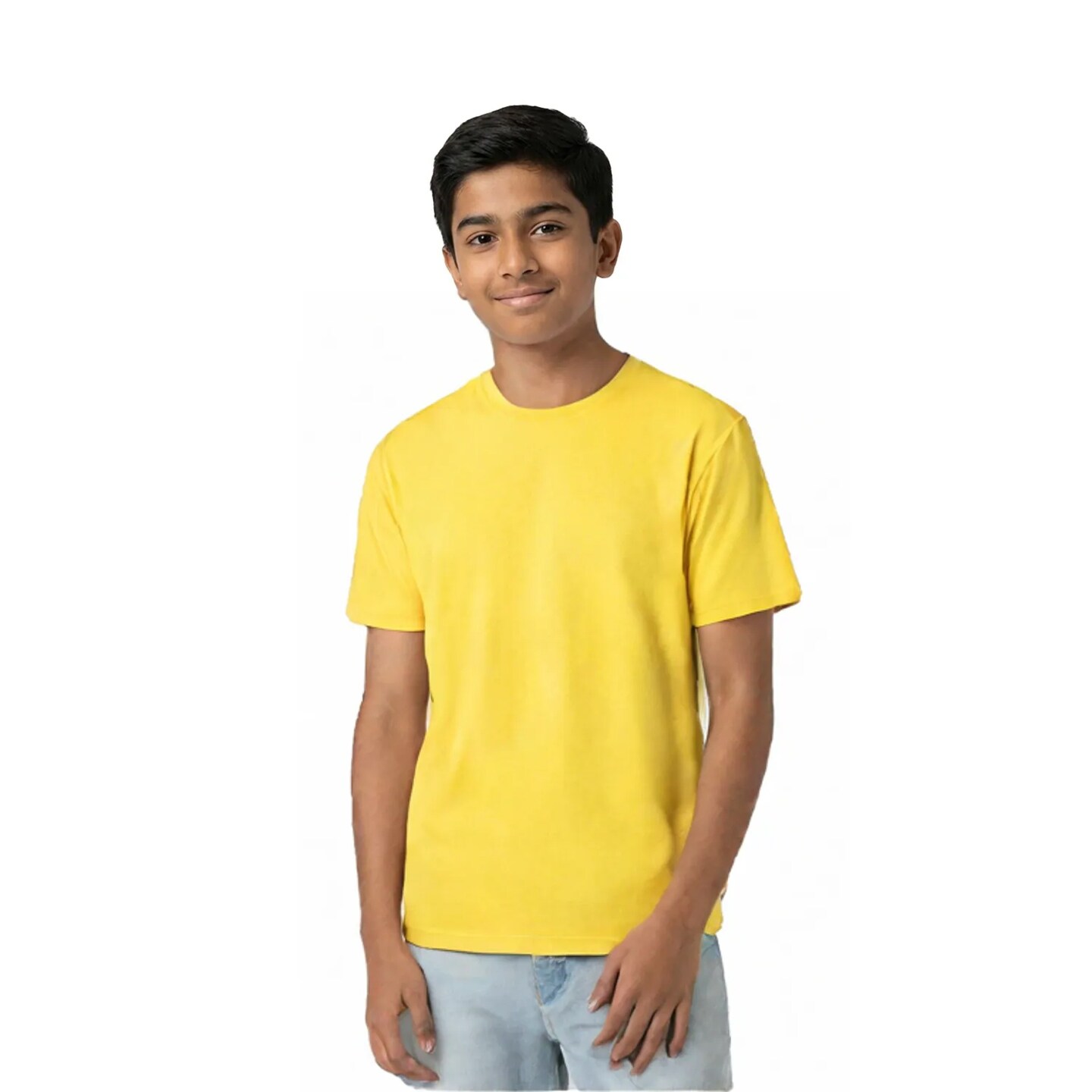 Hanes Essential-T Youth Crewneck Short Sleeve T-Shirt for School, Casual & Team Wear