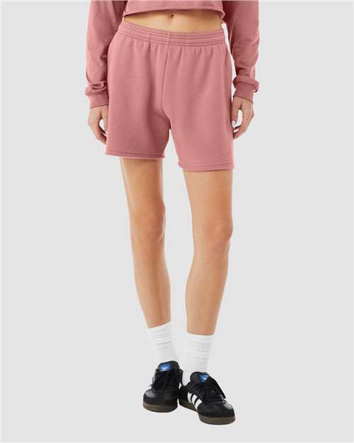 BELLA + CANVAS Women’s Cutoff Fleece Shorts – Soft Relaxed Fit Lounge Shorts for Casual Wear & Everyday Comfort