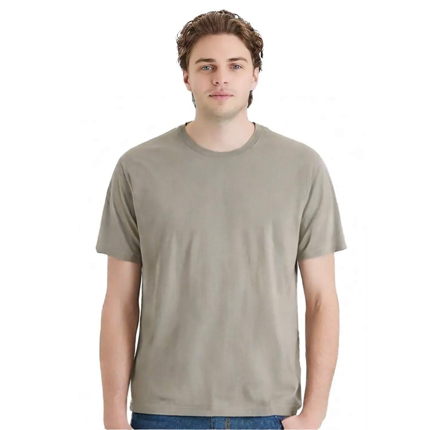 Hanes Unisex Essential Midweight Cotton Classic Fit Crewneck T Shirt For Casual wear