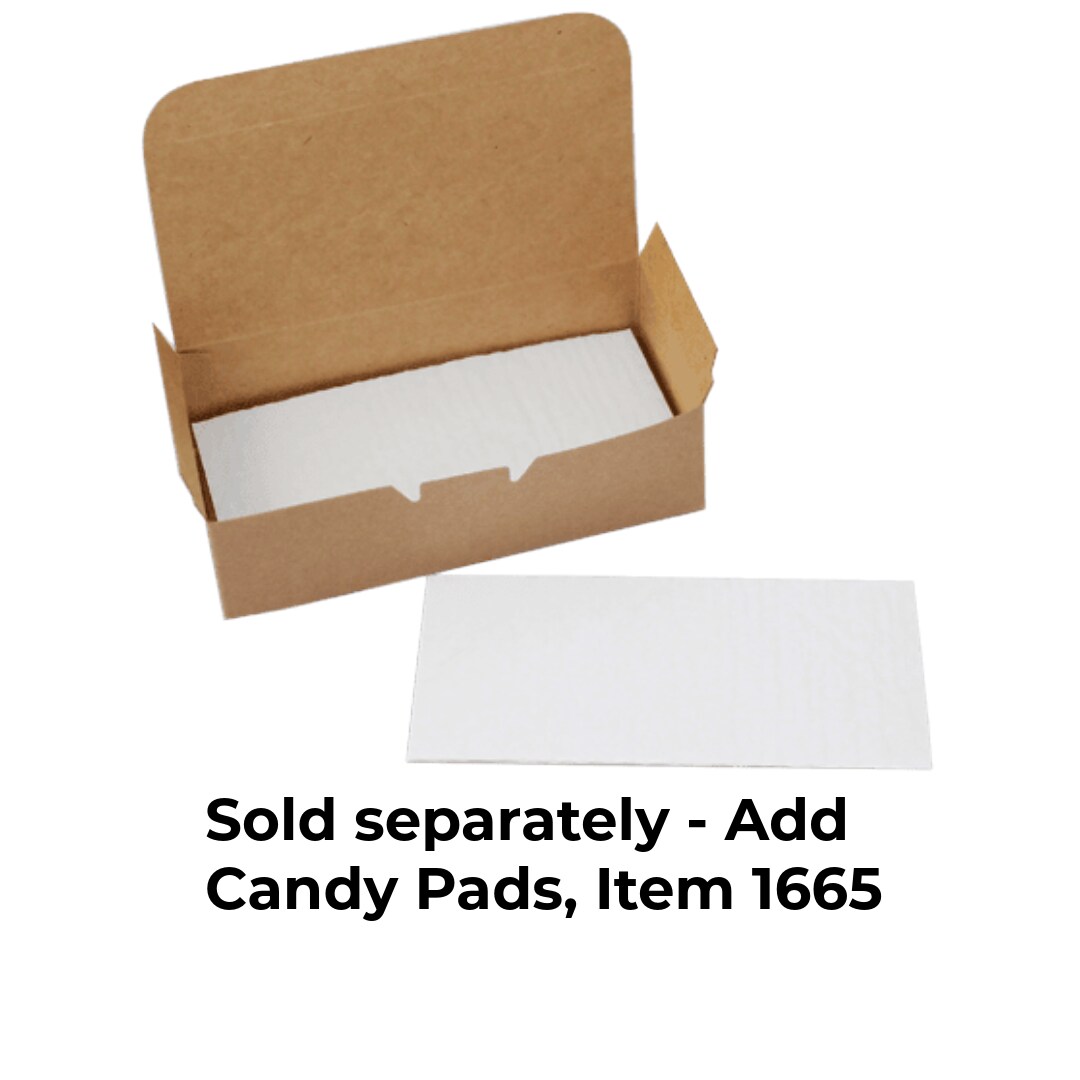 Made in USA - 50 Boxes - Candy & Fudge - 1 lb. Raspberry Pink - 1 Piece Assembly