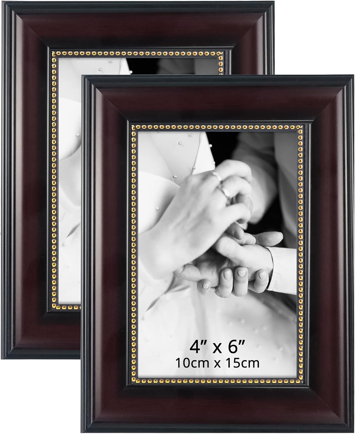 4x6 Picture Frames, Real Glass, Display Photos for Wall or Tabletop