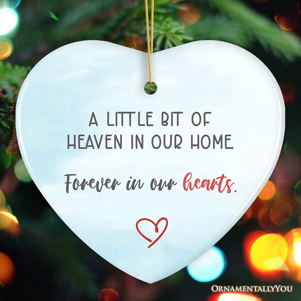 Forever in Our Hearts Heaven&#x2019;s Little Light Ornament, Christmas Memory Gift