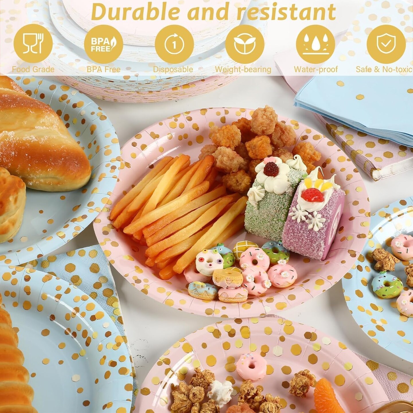 50 Guests Gender Reveal Party Supplies