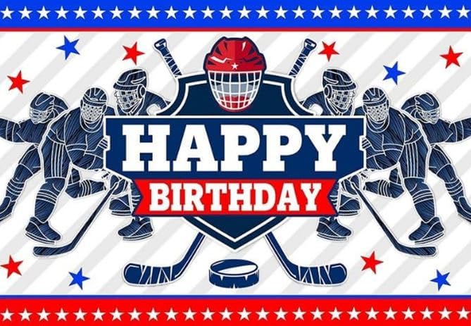 Hockey Themed Edible Icing Sheets fits 1/4 sheet cake or ;larger