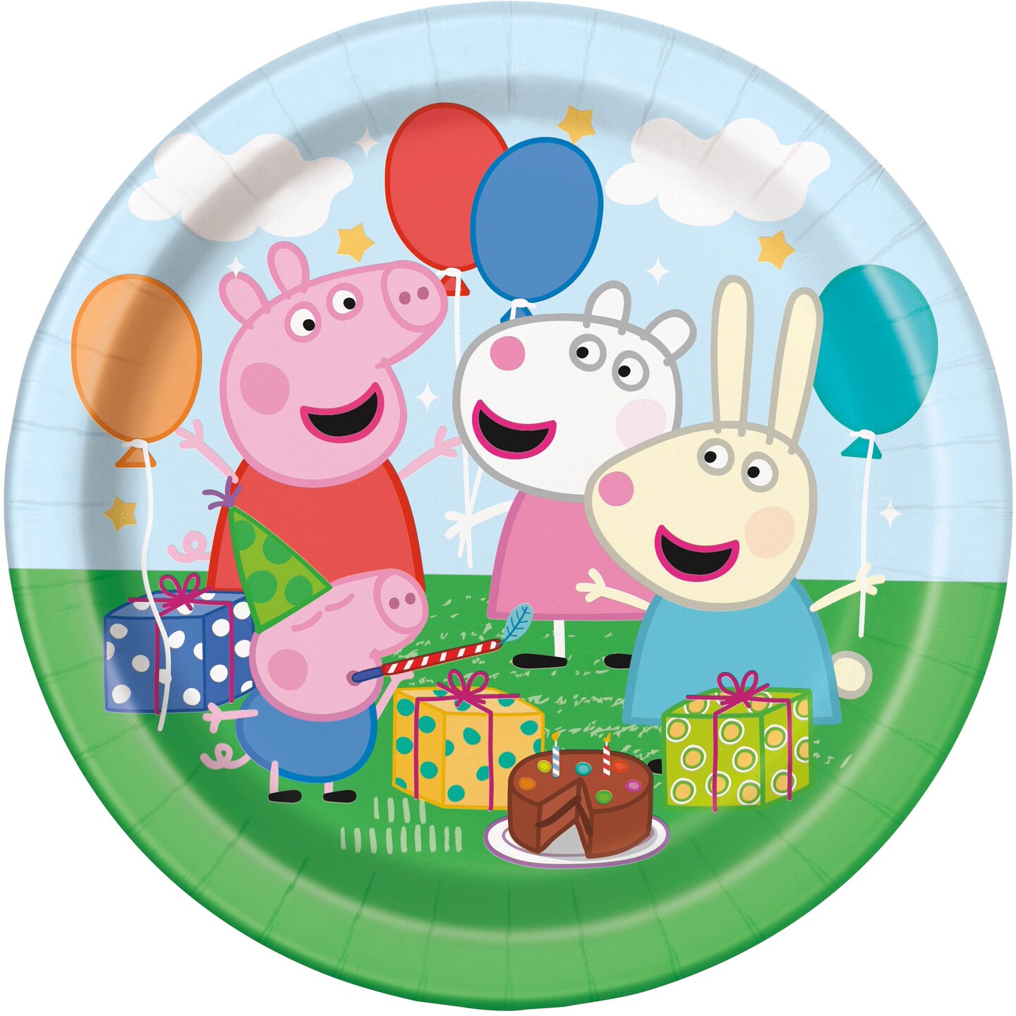 Peppa Pig 7&#x22; Dessert / Cake Plates - 8ct