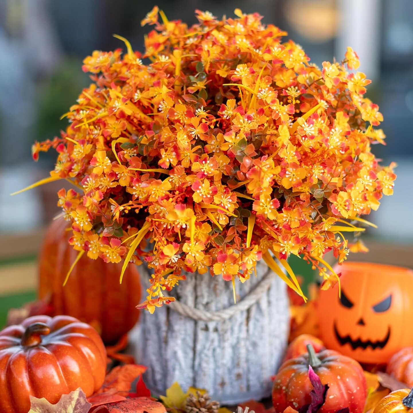 Artificial Mums for Outdoor Fall Flowers