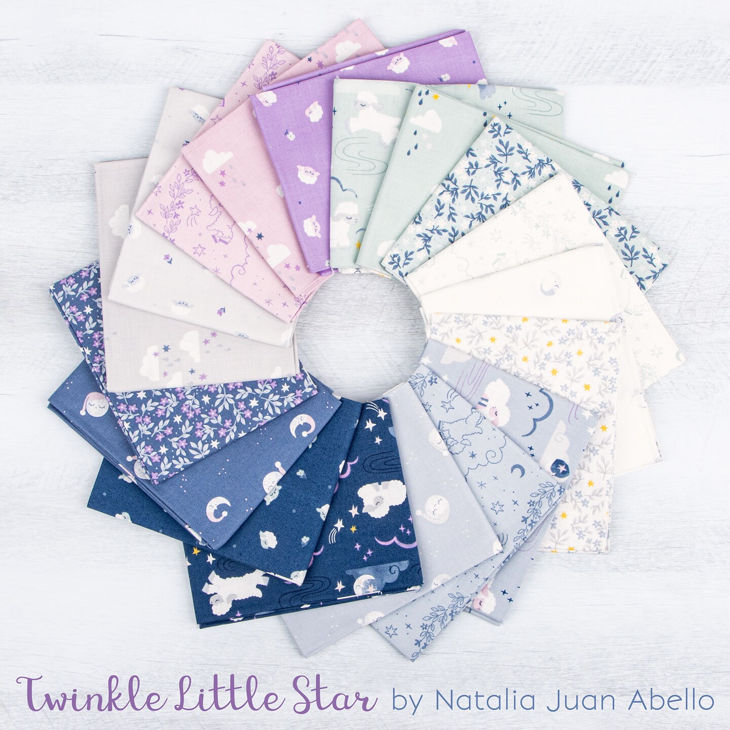 Twinkle Little Star 2.5&#x22; Strip Roll (Jelly Roll / Rolie Polie) by Natalia Juan Abello for Riley Blake (RP-16300-40)