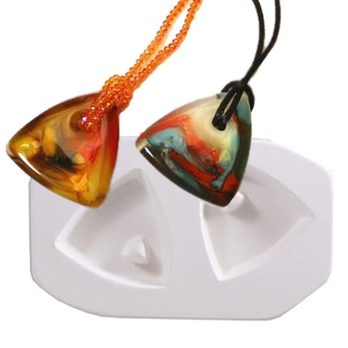 5.5&#x22; x 3.5&#x22; x 1&#x22; Two Holey Trilliant Glass Fusing Kiln Mold