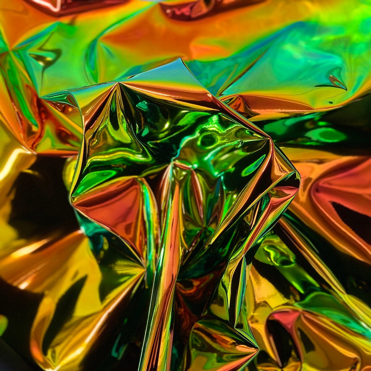 1 Yard Chrome Reflective Mirror Vinyl Fabric For Handbags Upholstery Crafts 54 Inch Width