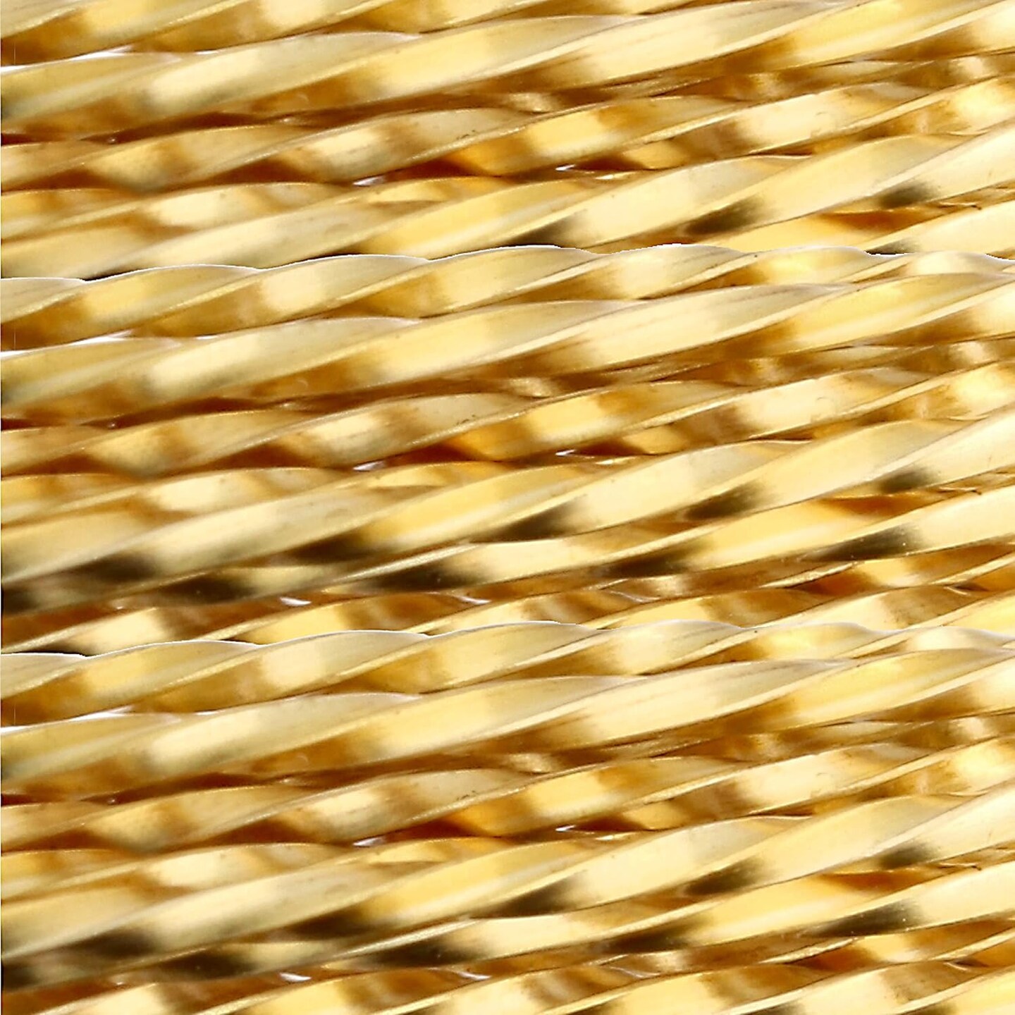 The Beadsmith Twisted Craft Wire - Wire Elements - Medium Temper - 18 Gauge, 8 Ft Coil - Gold Color - Beading Wire Used for Jewelry Making, Wire Wrapping, and Other DIY Arts &#x26; Crafts