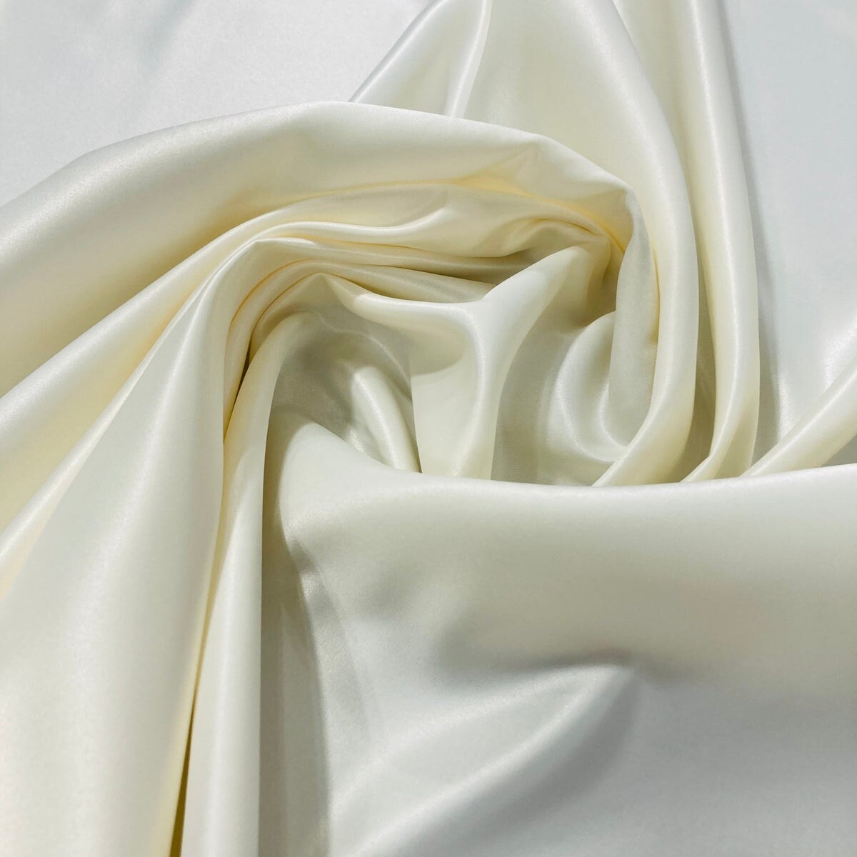 1 Yard Satin Bridal Polyester Fabric Elegant Couture Wedding Material 60 Inch Width