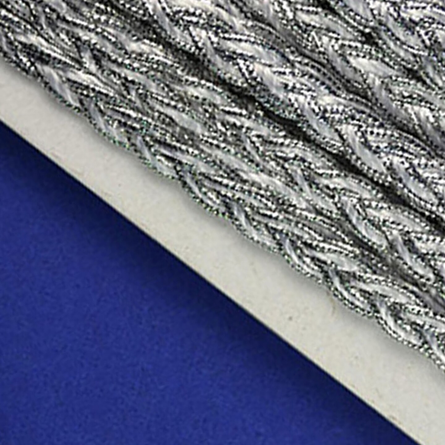 3/8" x 15 Yards White with Silver Trims 5 Packs Metallic Braid Trims