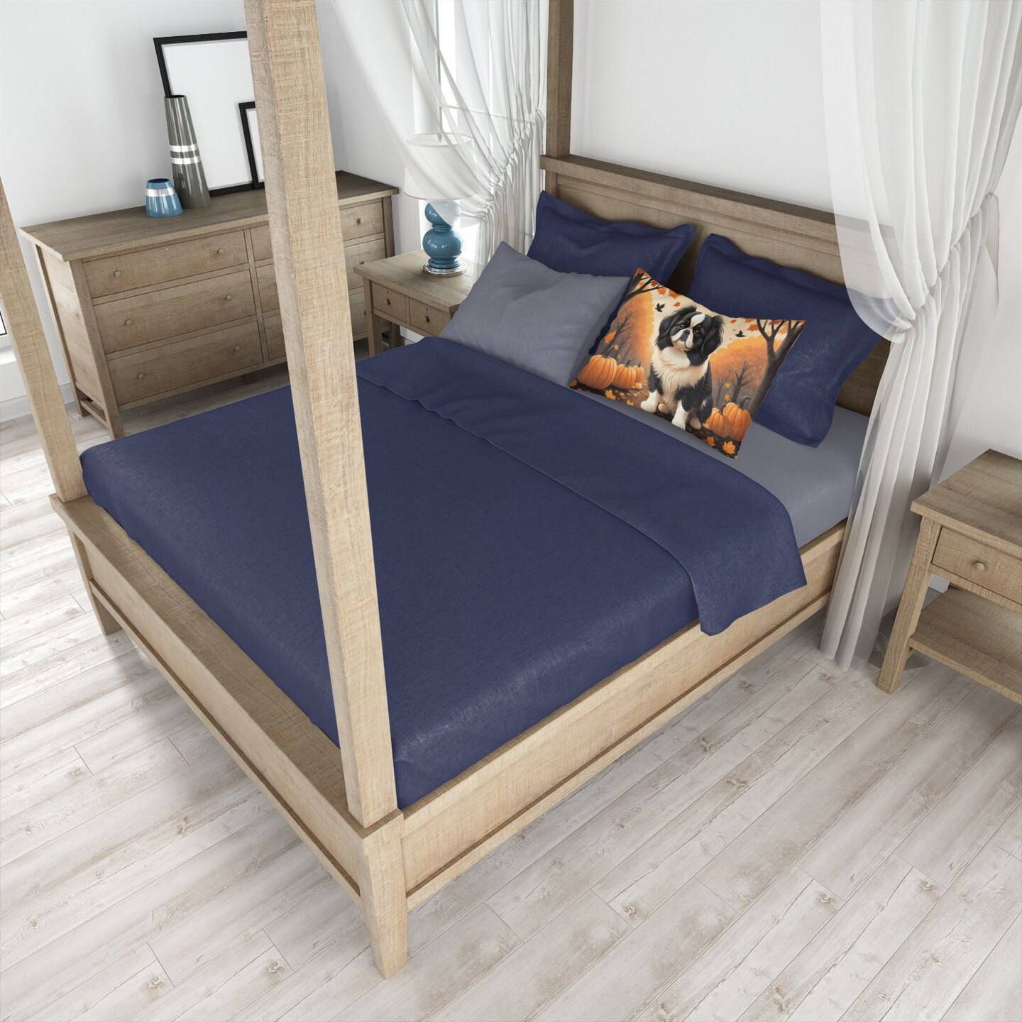 Japanese Chin Standard Pillowcase 30 X 20.5 Inches Lightweight Decorative Artwork