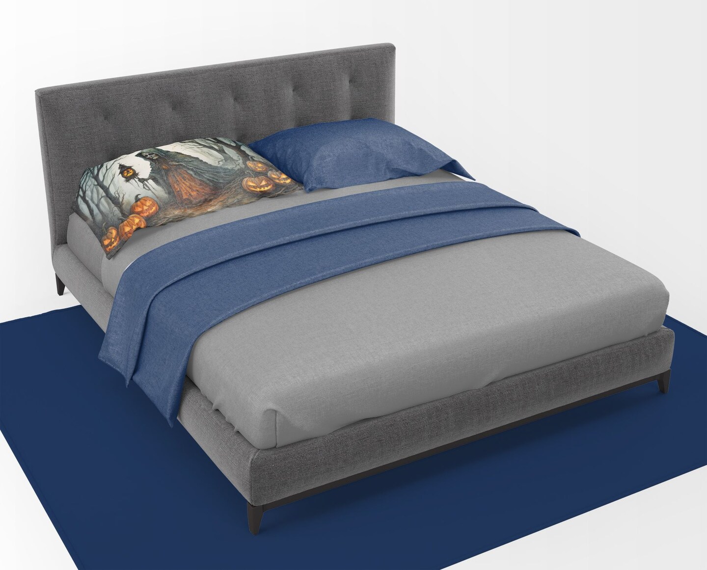 The Weeping Woman Standard Pillowcase Spooky Halloween Lightweight Decorative Artwork