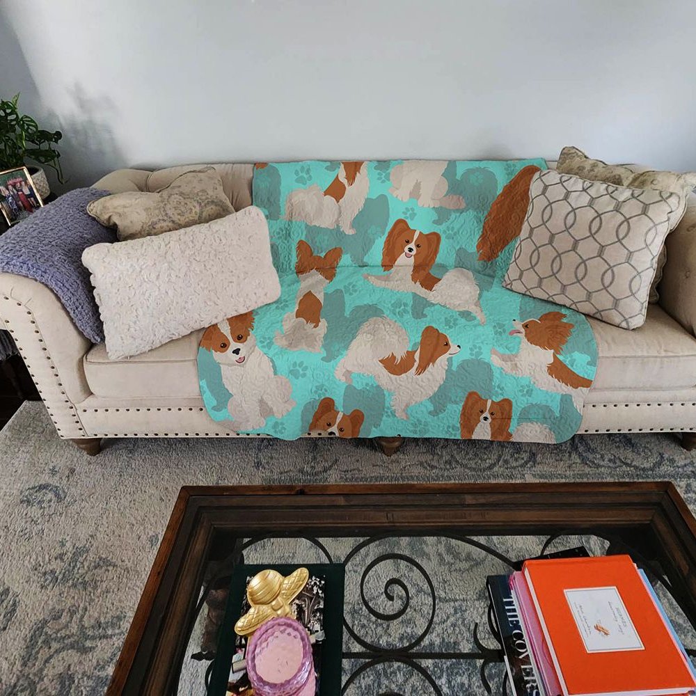 Edge Collections - 50" x 60" - Multicolor - Papillon Quilted Comfort Blanket Throw - 1 Piece