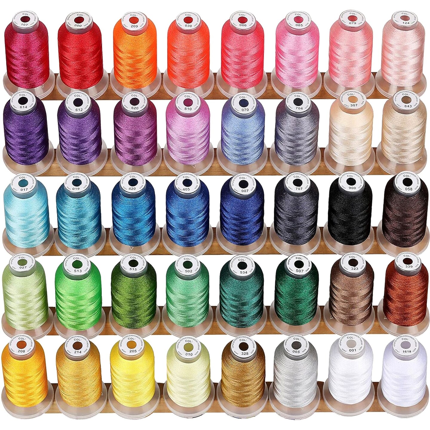 3pc Embroidery Hoop Set & Thread for Brother SE700, PE545 & Other Models