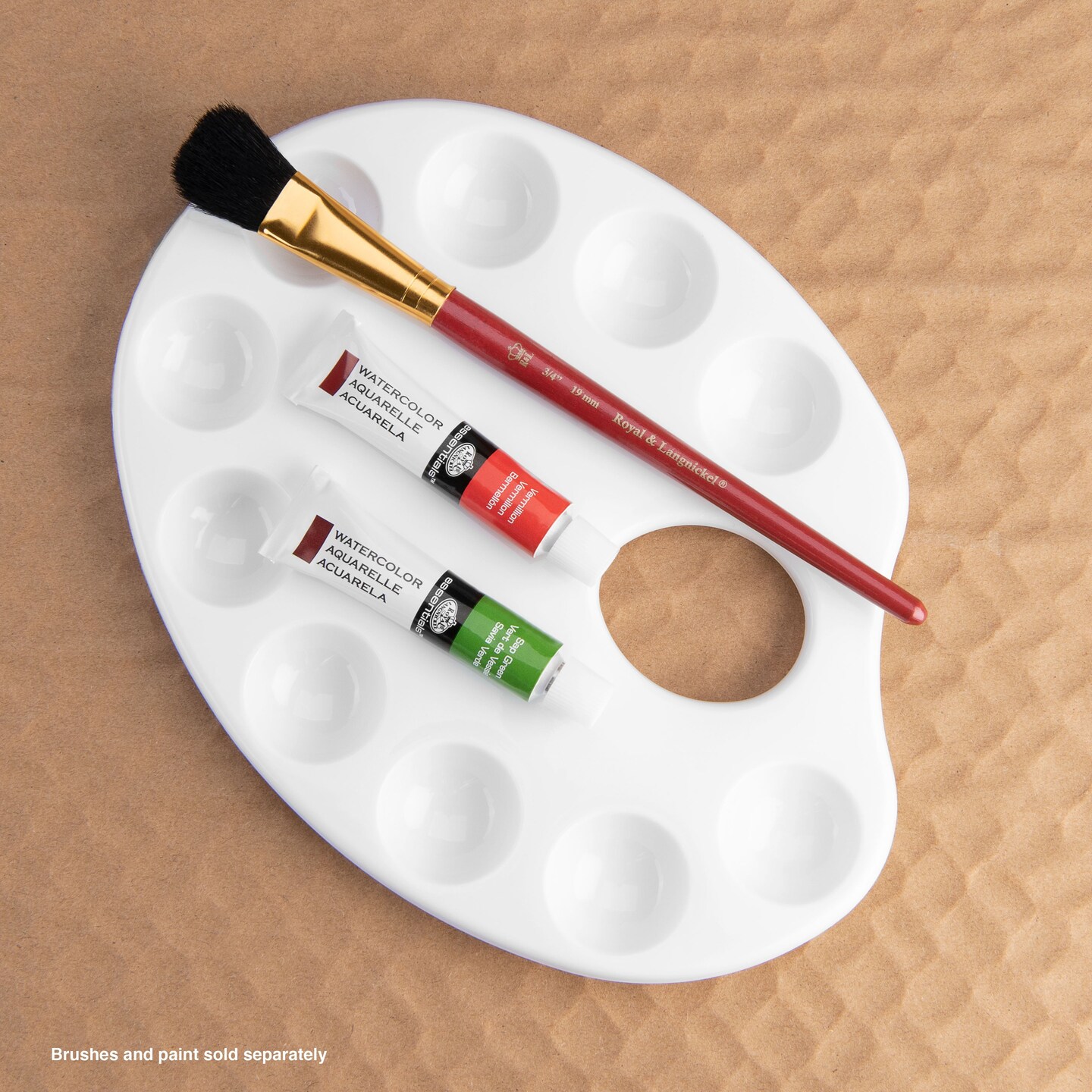 RD42P | Essentials&#x2122; Oval 10-Well Paint Palette