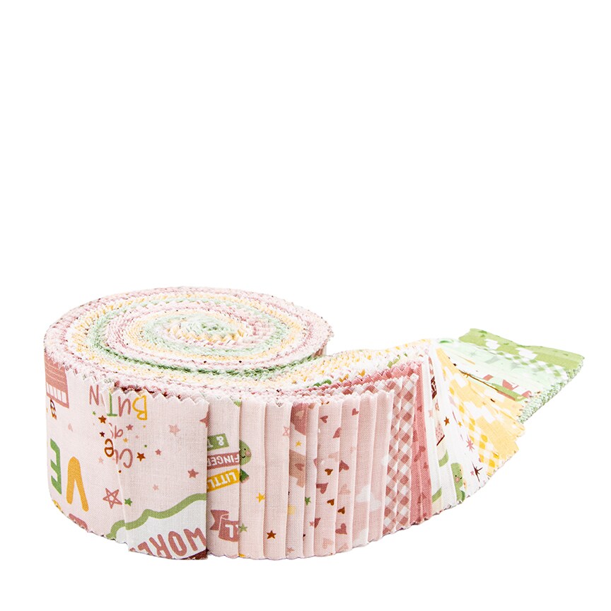 Baby Girl 2.5&#x22; Strip Roll (Jelly Roll / Rolie Polie) by  for Riley Blake (RP-16770-40)
