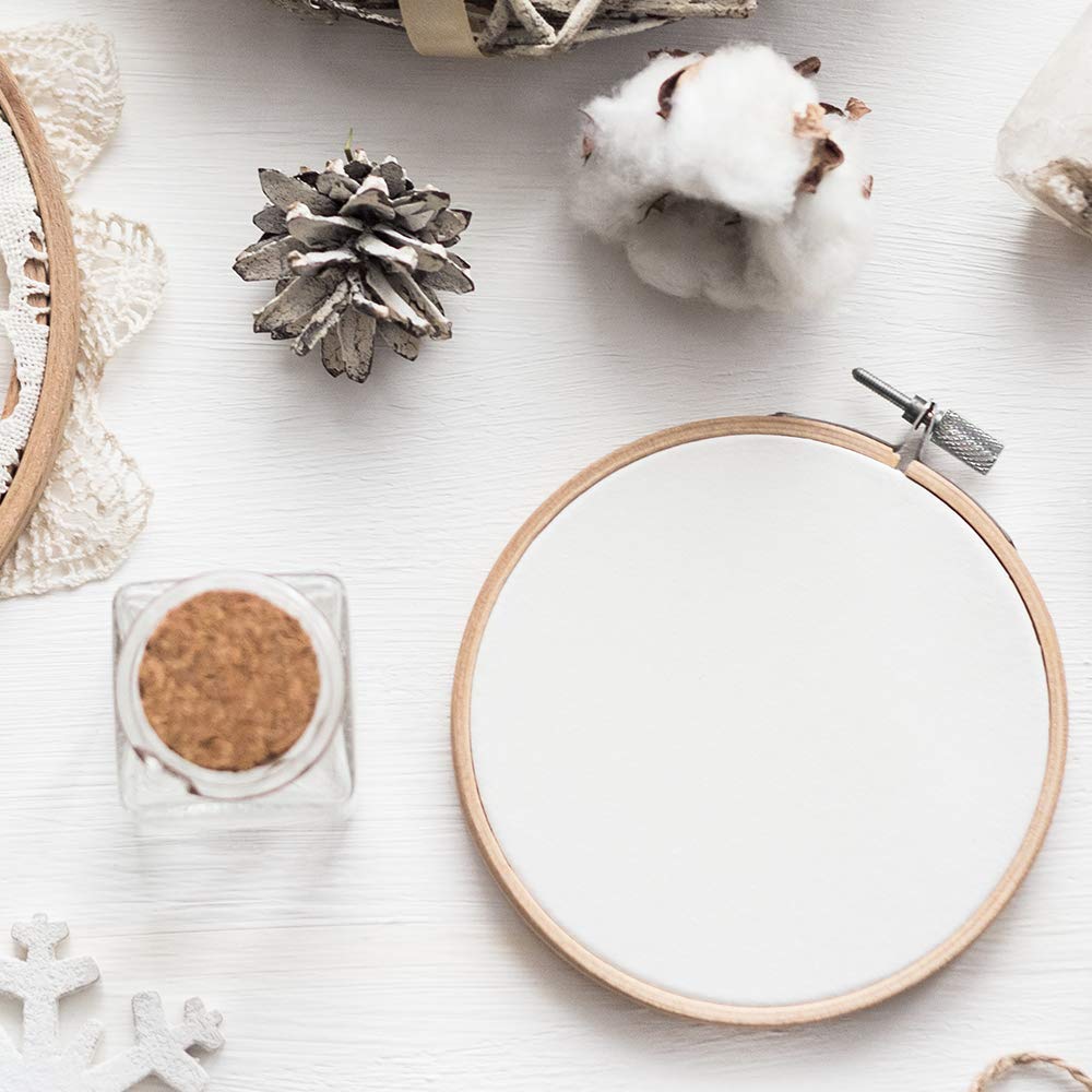 Caydo 12 Pieces 4 Inch Round Embroidery Hoop Bulk Wholesale Circle Cross Stitch Hoop Ring