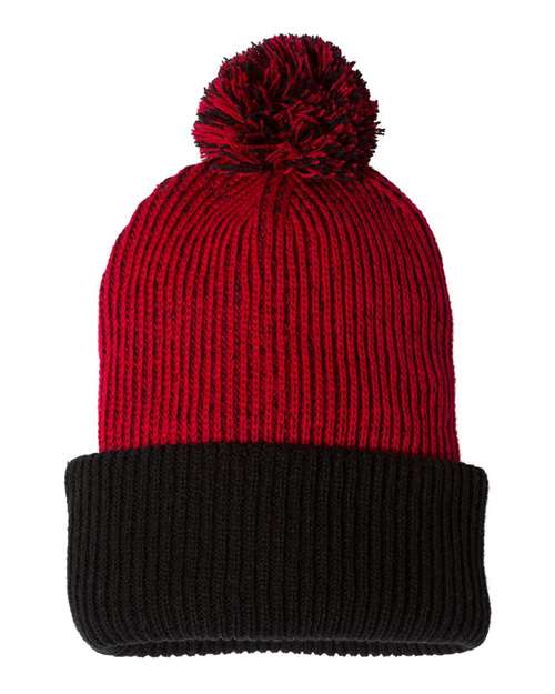Sportsman&#xAE; 12&#x22; Speckled Pom Pom Cuffed Beanie