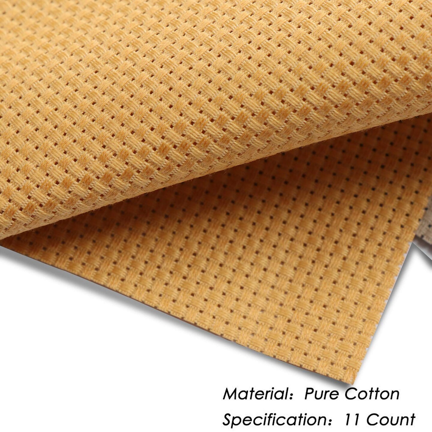 11pcs Cross Stitch Fabric DIY Cross Stitch Aida Cloth Fabric for Embroidery DIY Handmade Art Craft (5.9&#xD7;5.9in)
