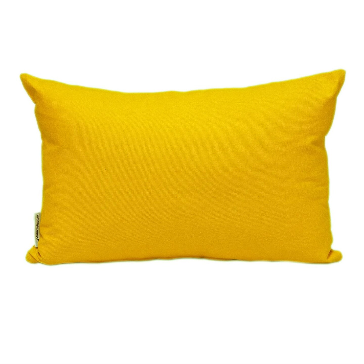 Nassau Collection Rectangular Cotton Throw Pillow with Zipper - 18" - Mustard Yellow