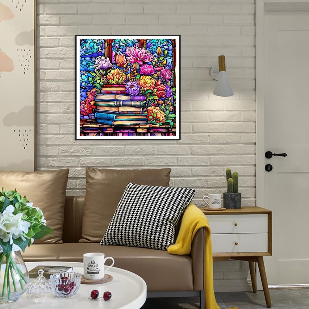 Diamond Painting Kits for Adults, 5D DIY Diamond Art Kits for Beginners Round Full Drill Diamond Painting for Home Wall Decoration
