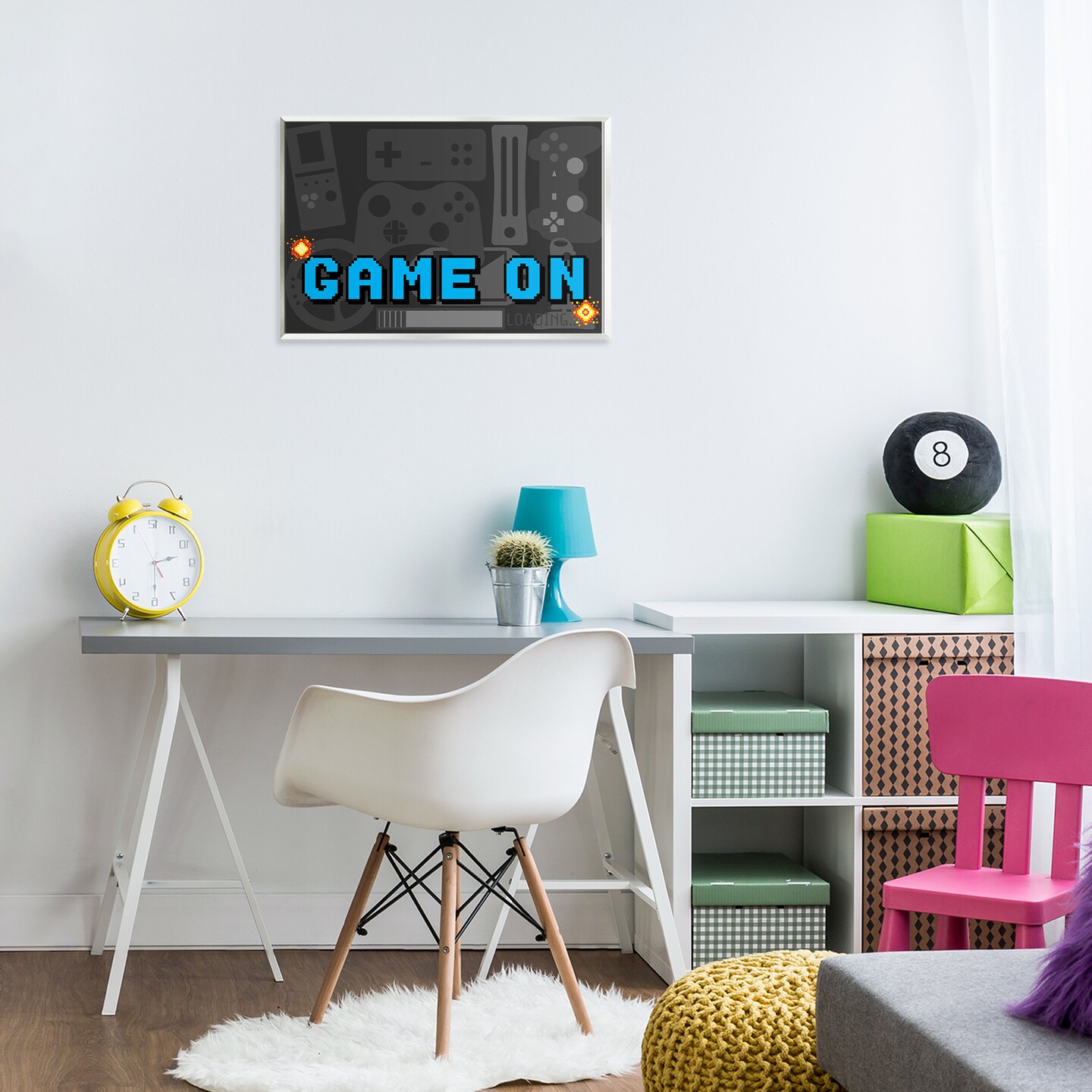 Stupell Industries Game On Arcade Wall Plaque, design by Kim Allen