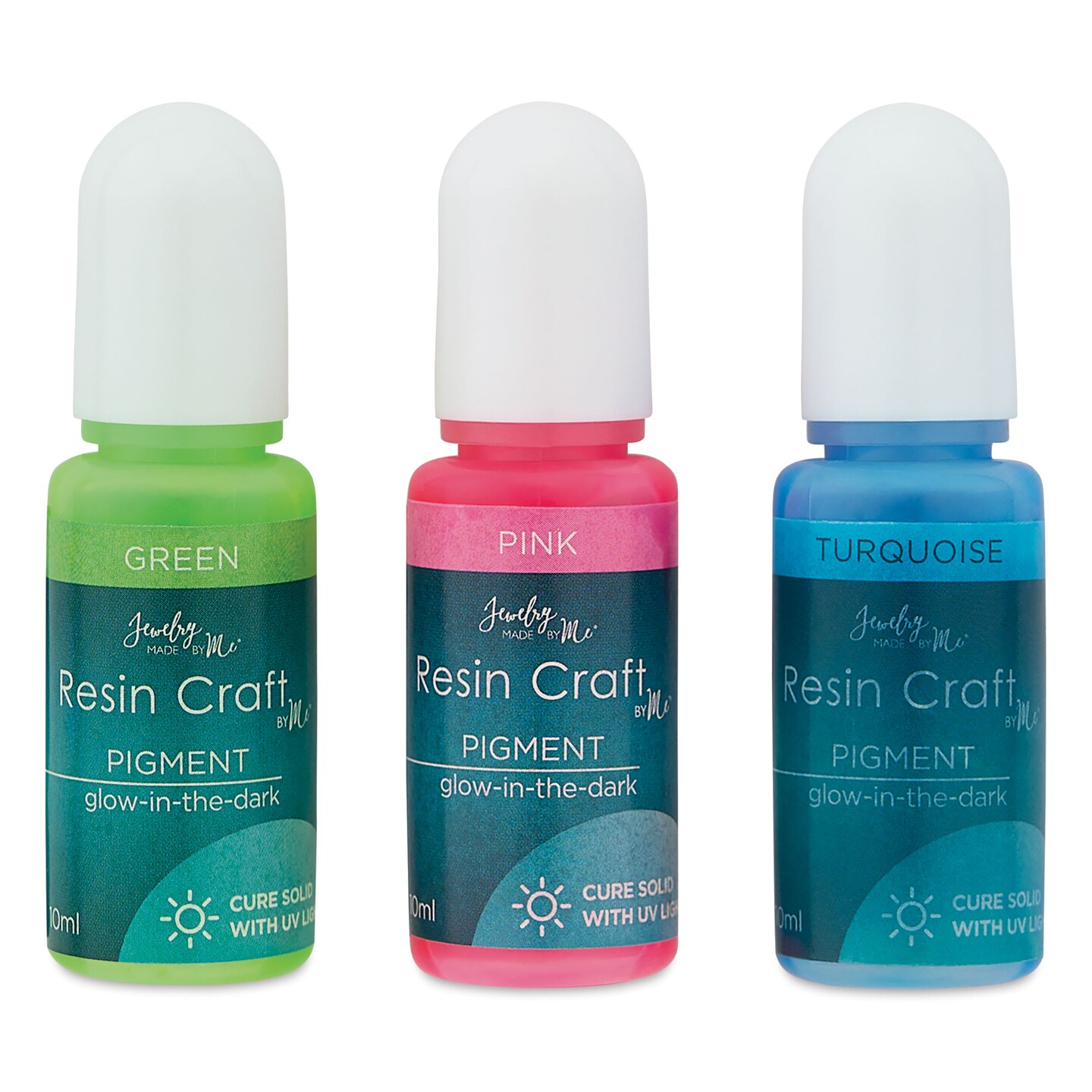 Jewelry Made By Me Liquid Pigment - Set of 3, Glow, 10 ml Bottles