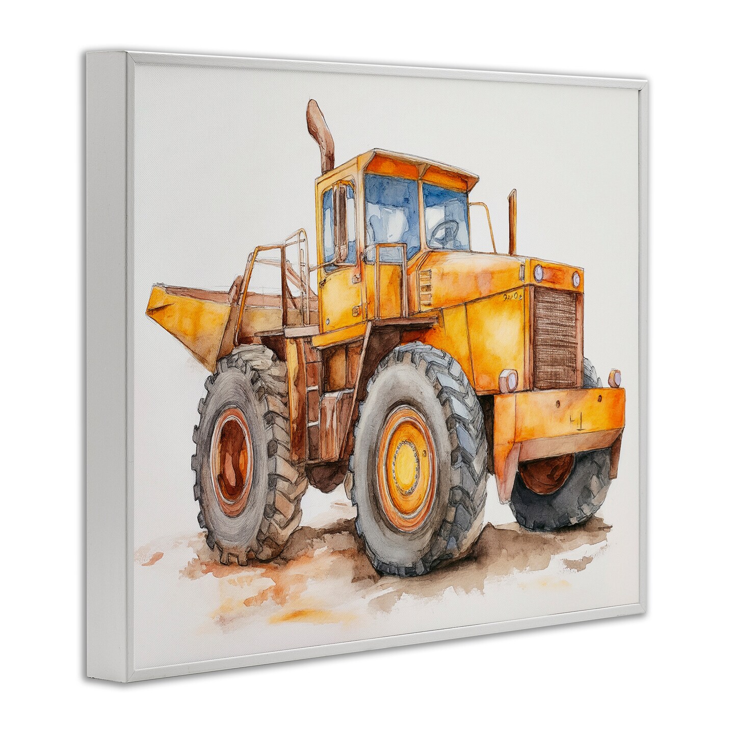 Stupell Industries Construction Truck Whimsicality Framed Giclee