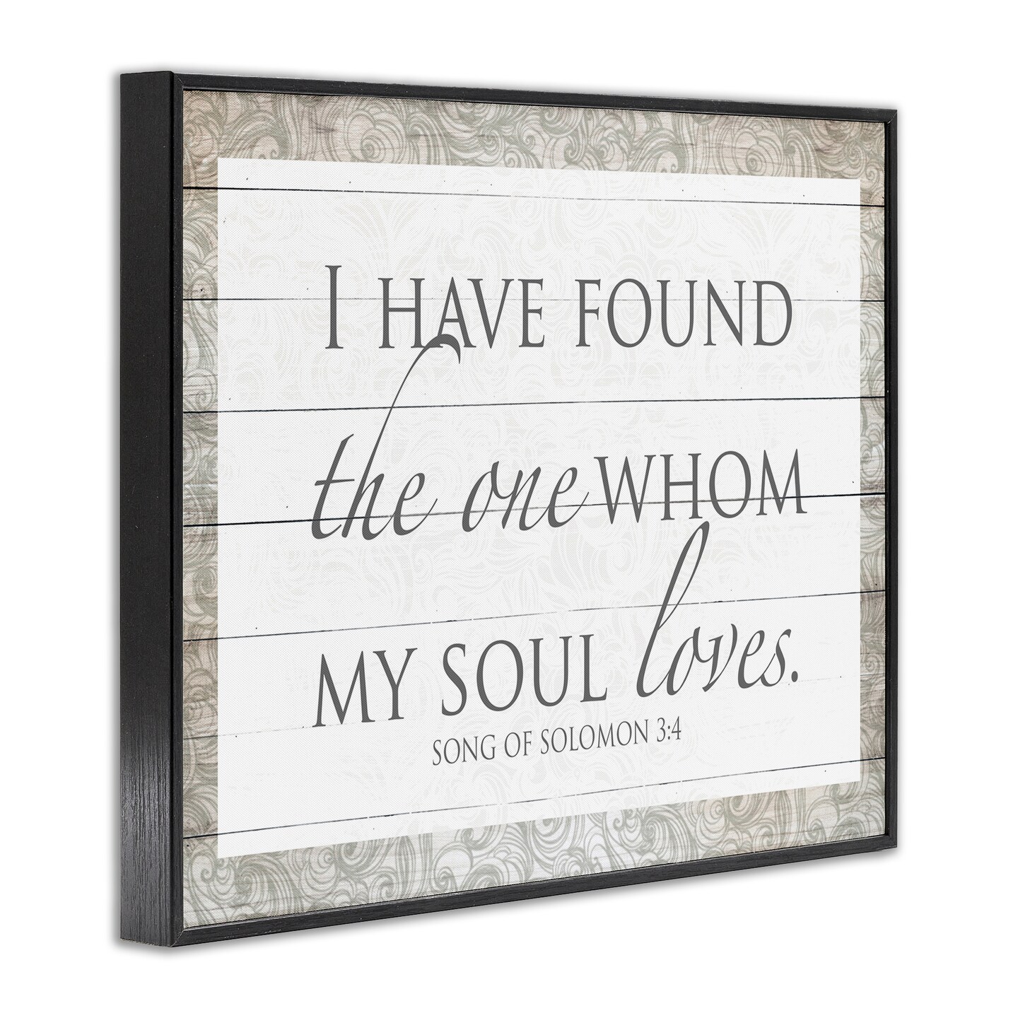 Stupell Industries The One Whom My Soul Loves Framed Giclee, design by SD Graphics Studio