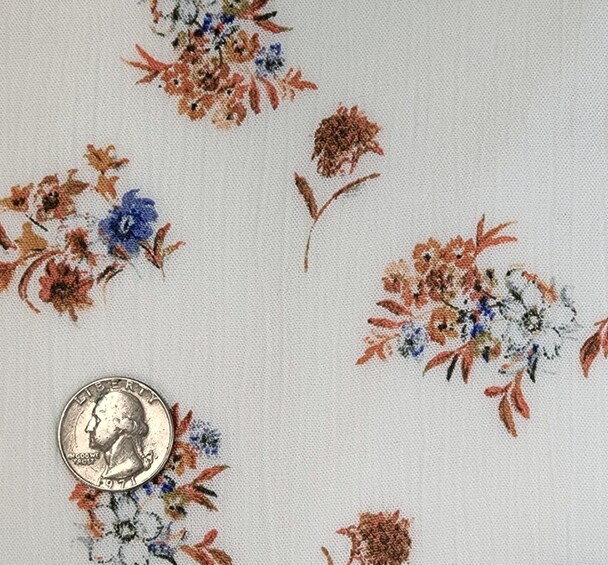 1 Yard Soft Natural Rayon Crinkle Crepon Fabric Apparel Textile 50/52 Inches Width