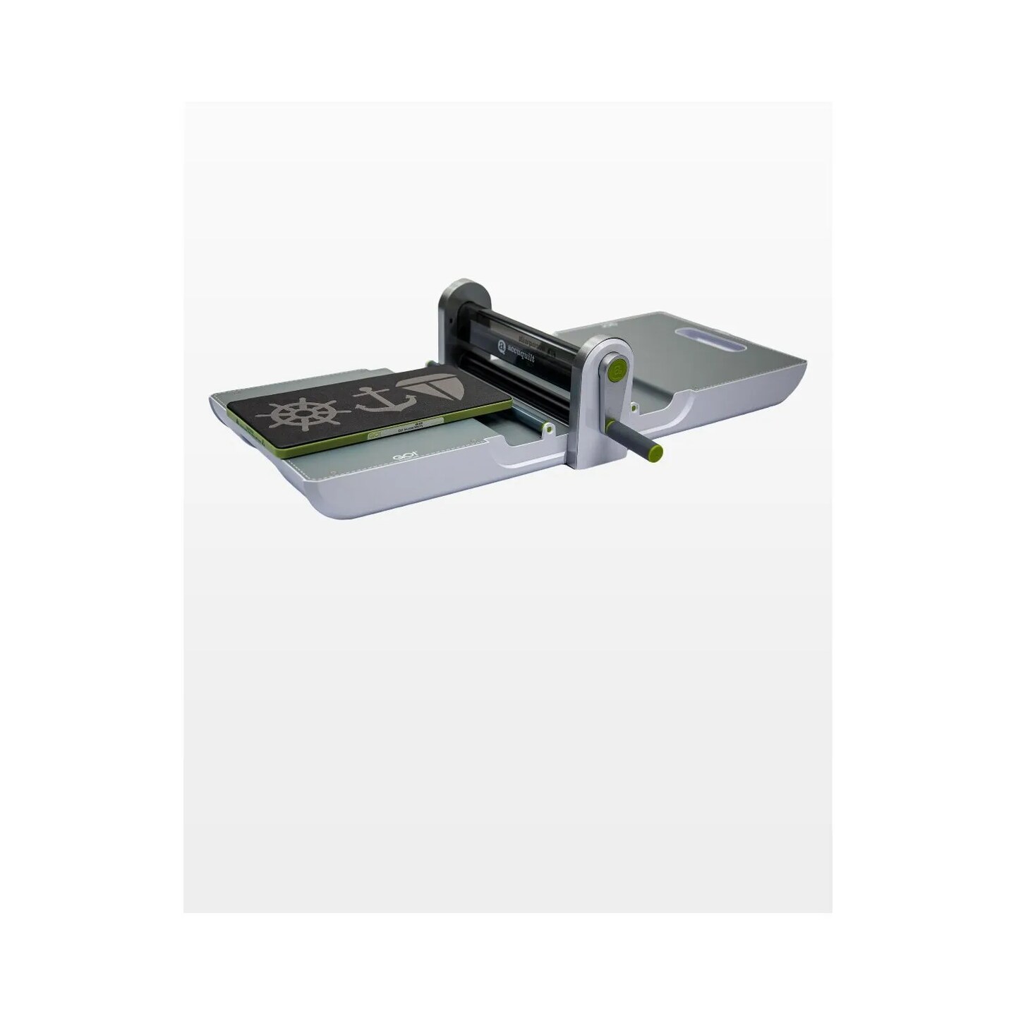 AccuQuilt GO! Nautical Medley Die – Anchor, Sailboat & Ship Wheel Appliqué Shapes, 6" x 12" Board