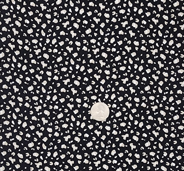 1 Yard Rayon Crinkle Fabric Chic Black Taupe Wide Lightweight Apparel Material 50/52 Inches Width