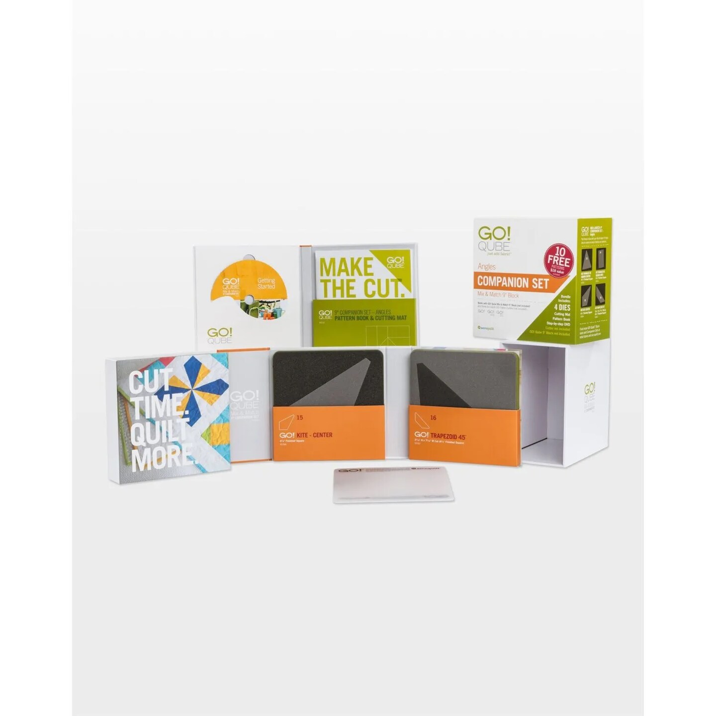 AccuQuilt GO! Qube 9" Companion Set – Angles Quilting Die Set | Quilt Block Expansion Dies