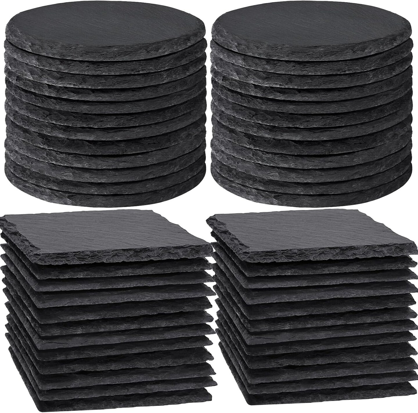 36 PCS Slate Coasters Bulk for Drinks