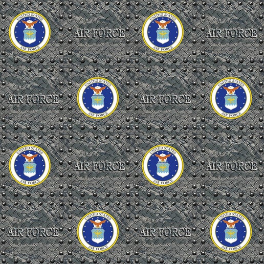 Sykel Military Air Force Grate Cotton Fabric by the Yard