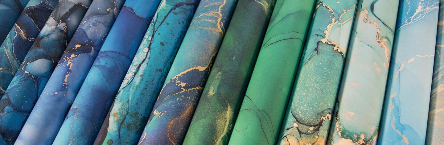 Craft Consortium Double-Sided Paper Pad 6"X6" 40/Pkg-Ink Drops - Ocean, 20 Designs