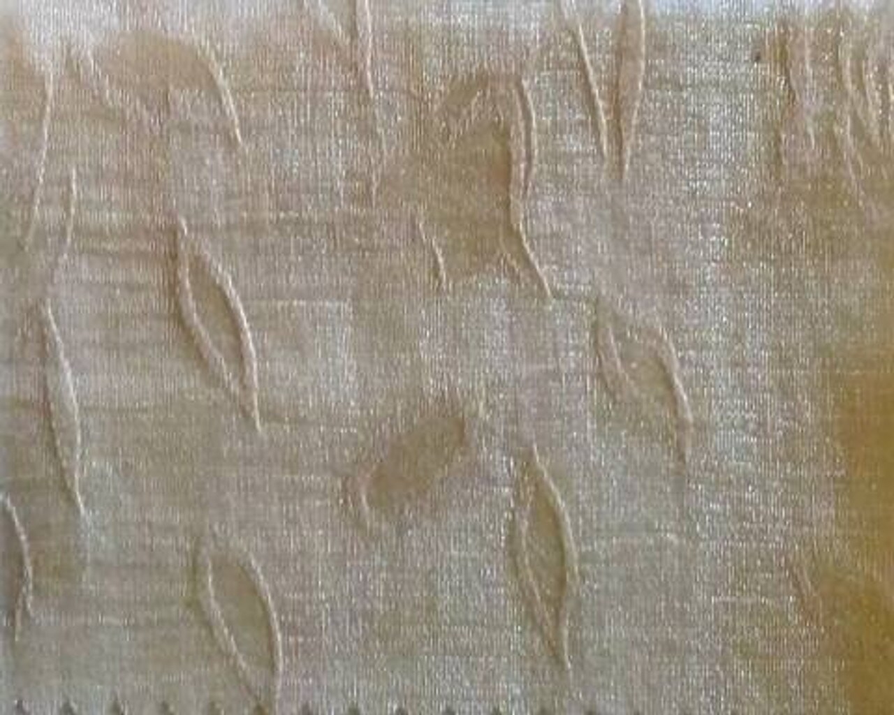 1 Yard Cream Organza Jacquard Apparel Fabric Soft Texture, 57/58&#x22; Wide