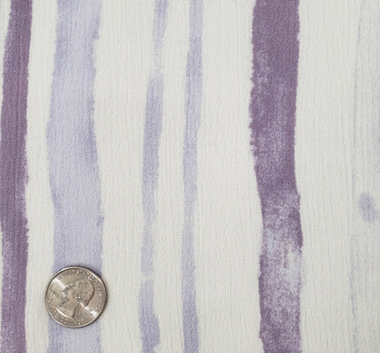 1 Yard Rayon Crinkle Lilac Ivory Woven Fabric, 50/52&#x2033; Wide 100% Rayon