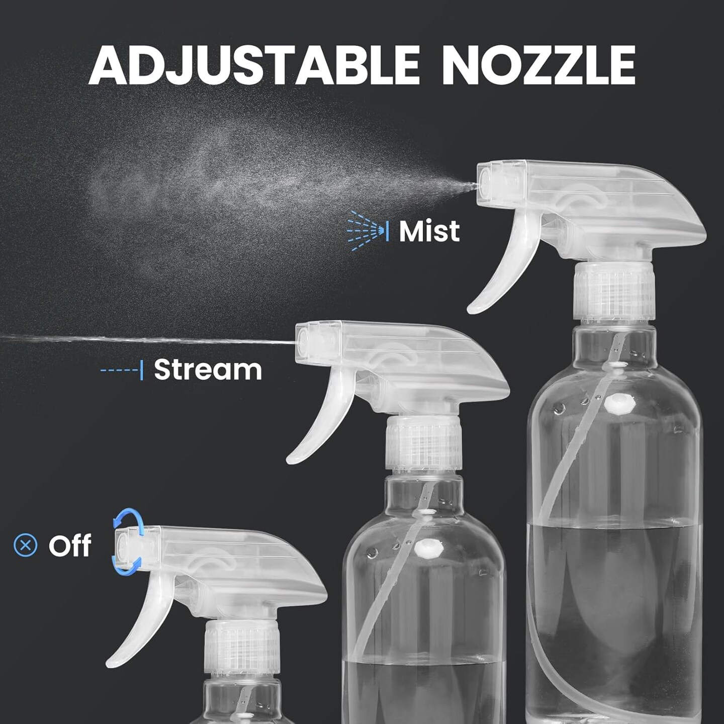 2 Pack Spray Bottles - 16 oz