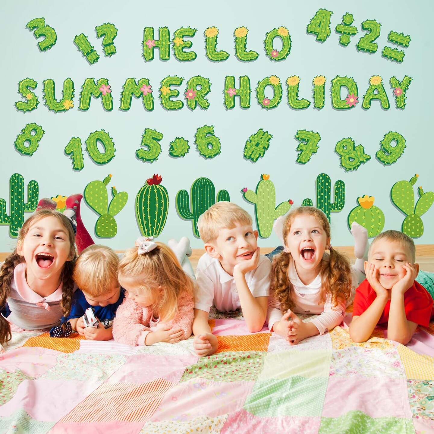 110Pcs Cactus Classroom Decor Cactus Letter (Assorted)