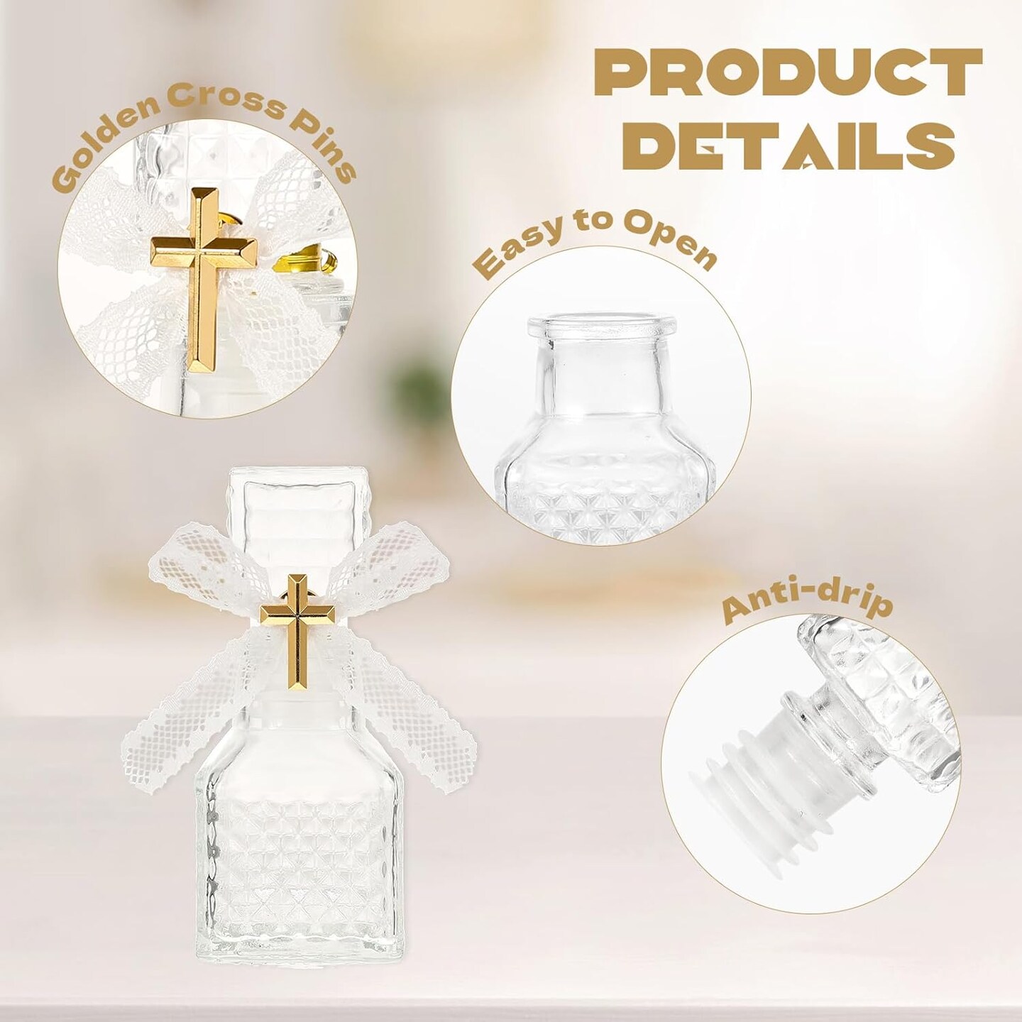 24 Set Holy Water Bottles - 50ml