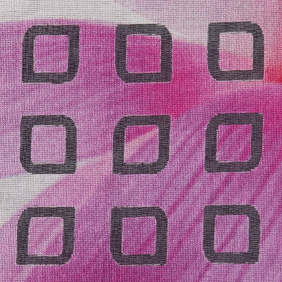 1 Panel Italian Rainbow Floral Printed Novelty Geometric Laser Cut 54 inch Width