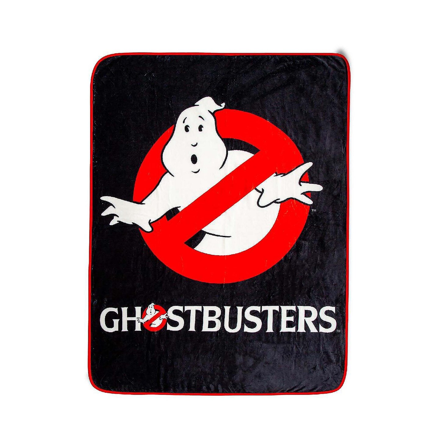 Ghostbusters Logo Raschel Sherpa Throw Blanket Cozy Warm 45 x 60 Inches