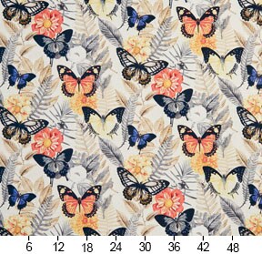 Upholstery Fabric - Coral &#x26; Peach Floral,Tropical &#x26; Botanical Upholstery Fabric 54 Inches&#x22;