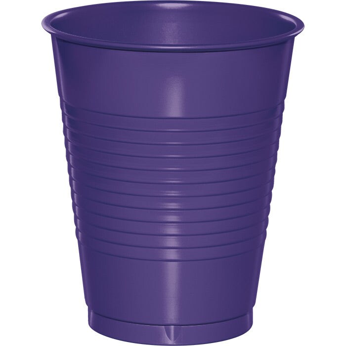 Purple Plastic Cups (20/Pkg)