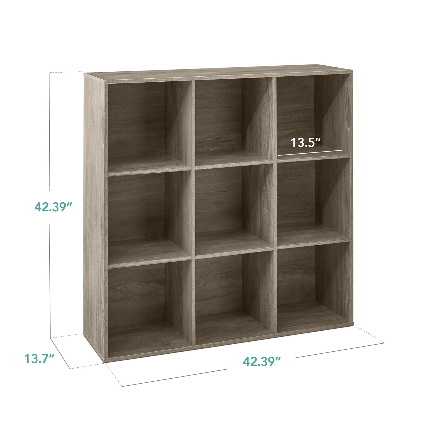 Best Choice Products 9-Cube Bookshelf, 13.5in Display Storage System, Organizer w/ Removable Back Panels